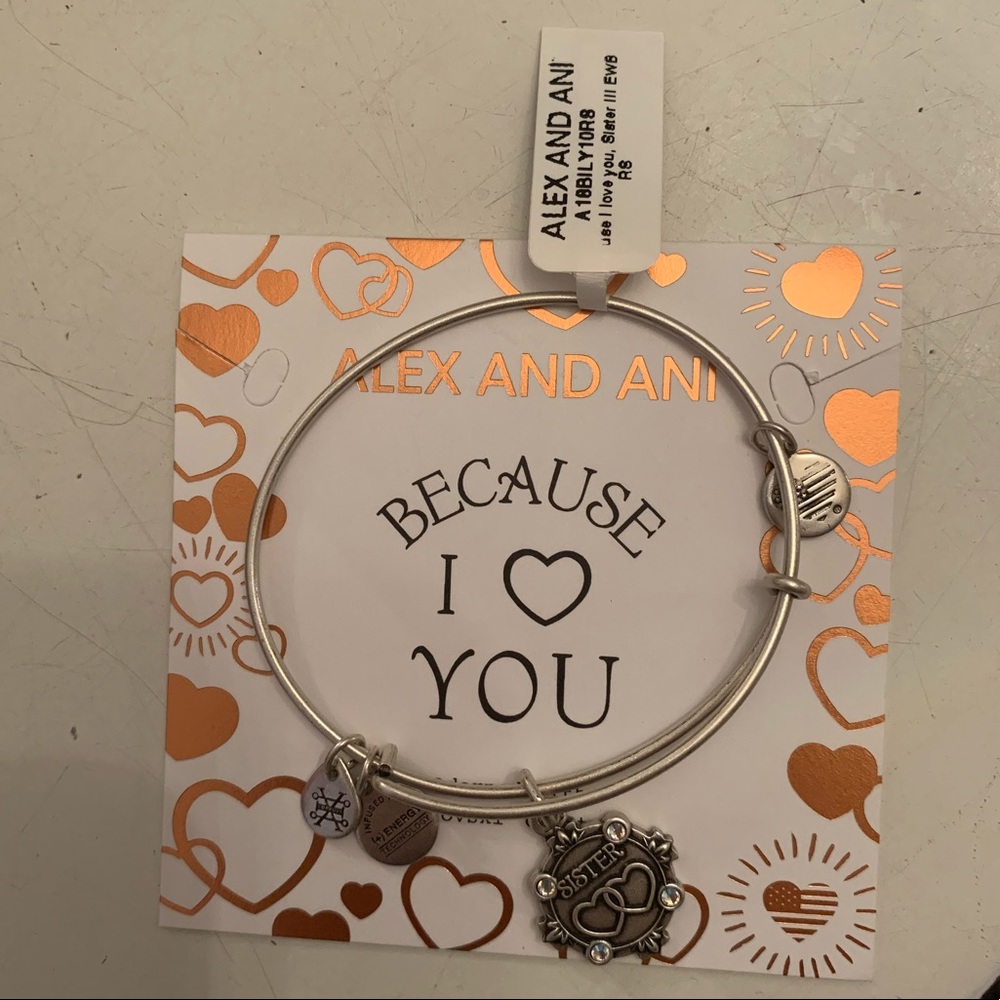 Alex and Ani silver sister bracelet